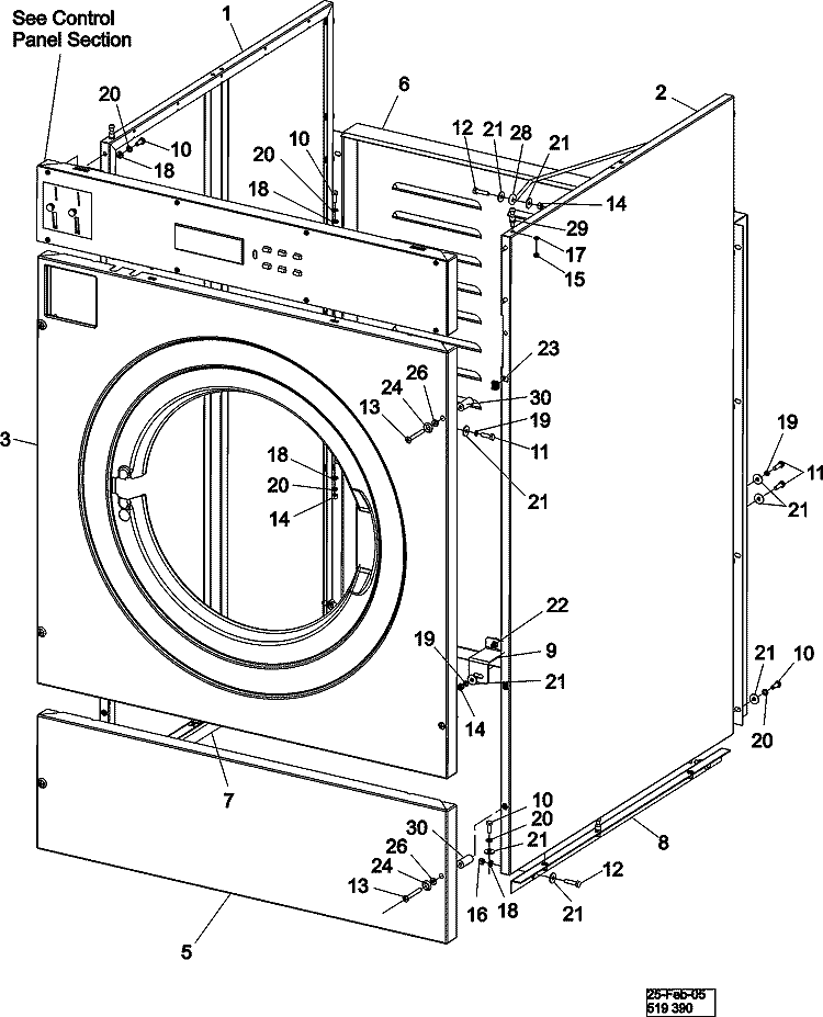 CABINET (PD) Diagram and Parts List for MFR50PDCTS  Maytag Washer