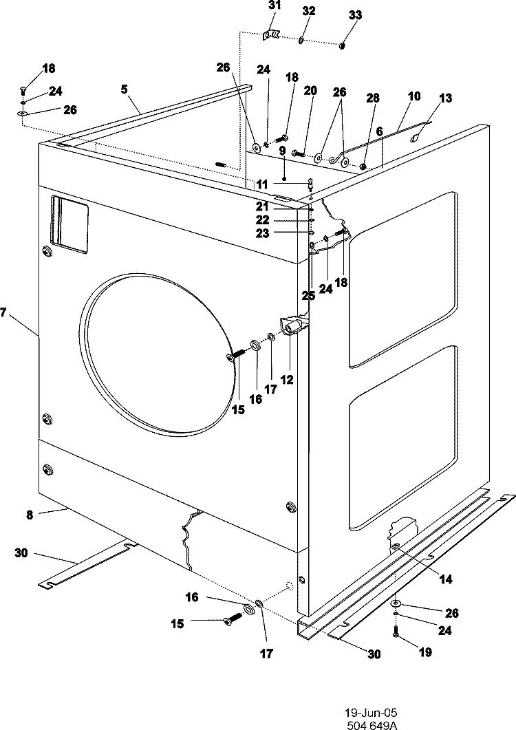 CABINET (PD) Diagram and Parts List for MFR80PDCTS  Maytag Washer