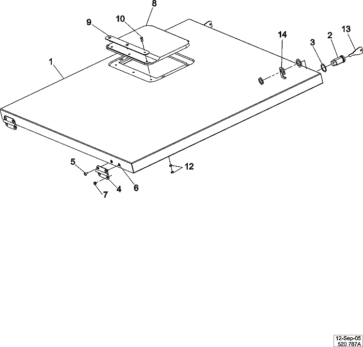 TOP COVER ASSEMBLY Diagram and Parts List for MFR30PDCTS  Maytag Washer
