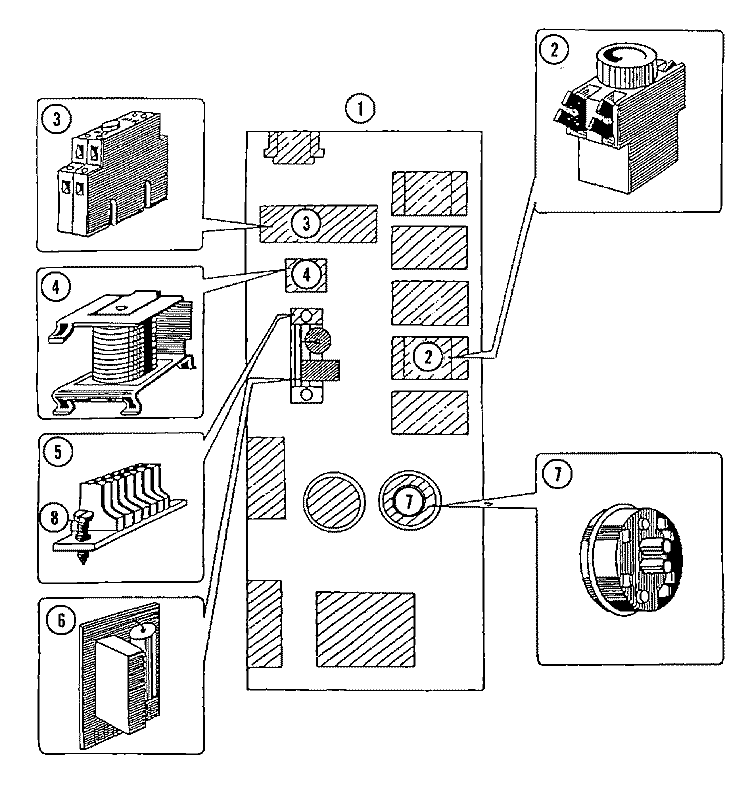 MAIN CONTROLS (PC) Diagram and Parts List for MFR35PCAVS  Maytag Washer