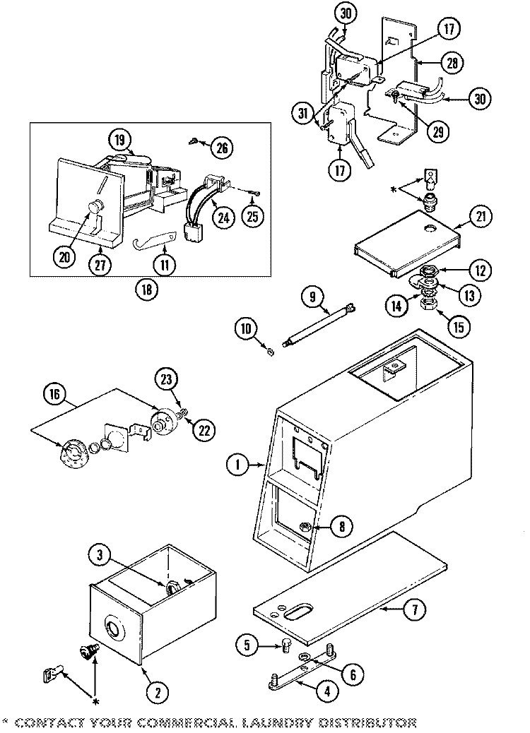 CONTROL CENTER Diagram and Parts List for MAT11PDABW  Maytag Washer