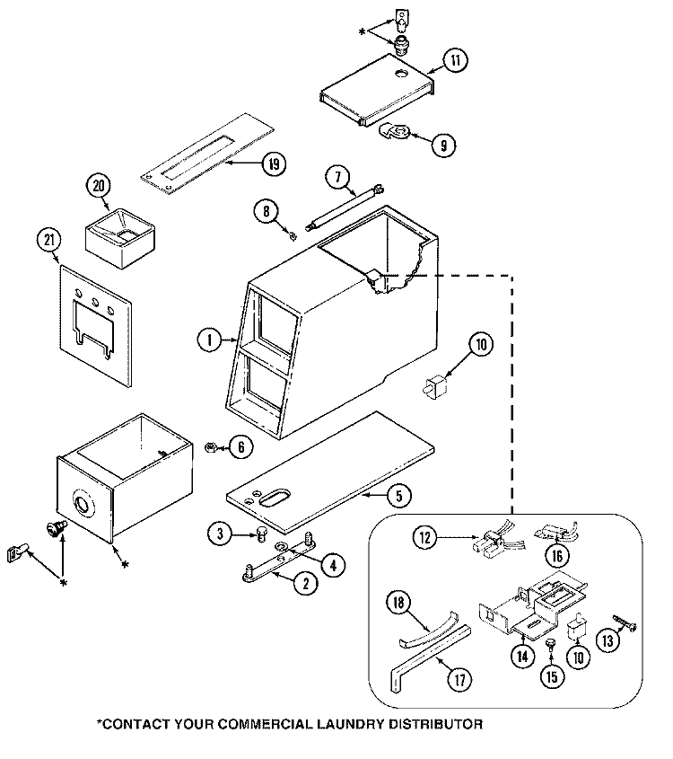 CONTROL CENTER Diagram and Parts List for MDE14PSADW  Maytag Dryer