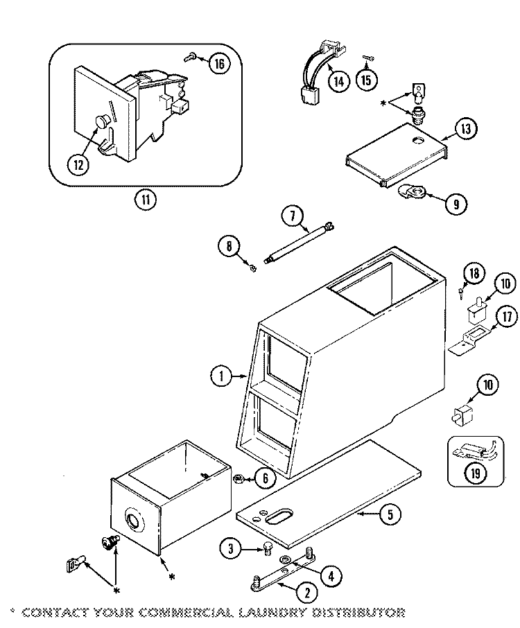 CONTROL CENTER (PD) Diagram and Parts List for MAH14PDAAL  Maytag Washer