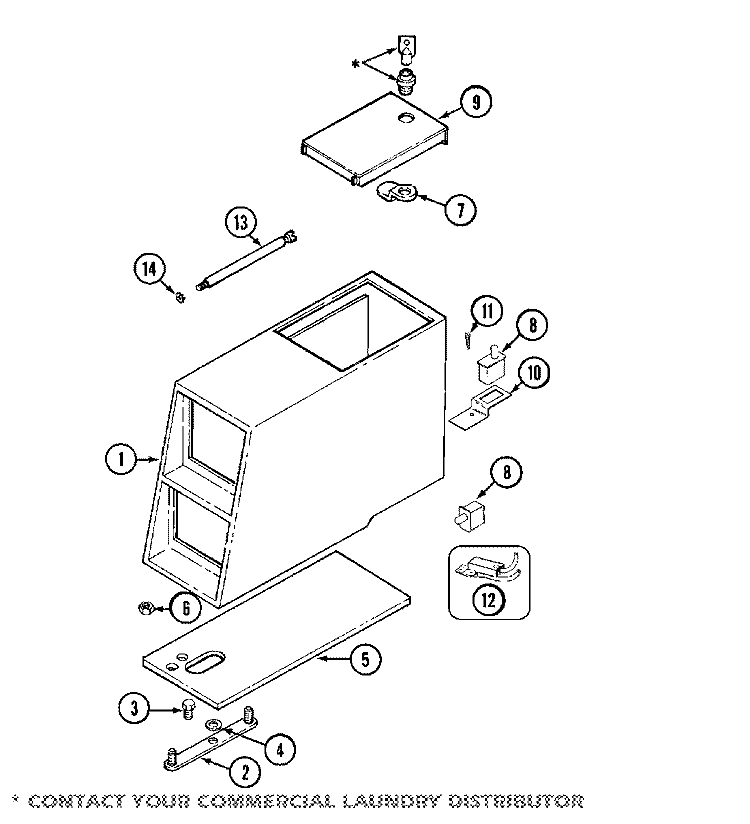 CONTROL CENTER Diagram and Parts List for MDE12PRACW  Maytag Dryer