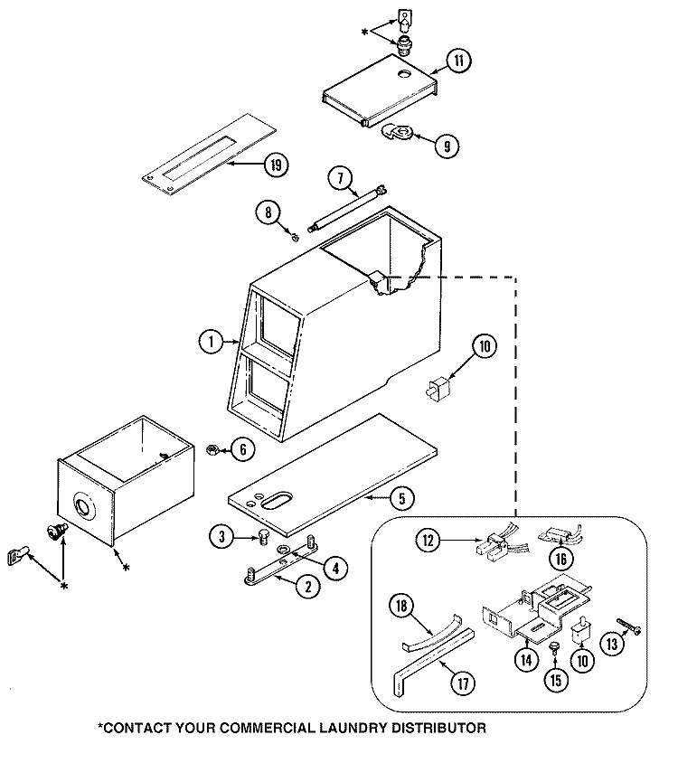 CONTROL CENTER Diagram and Parts List for MAT12PSLWQ  Maytag Washer