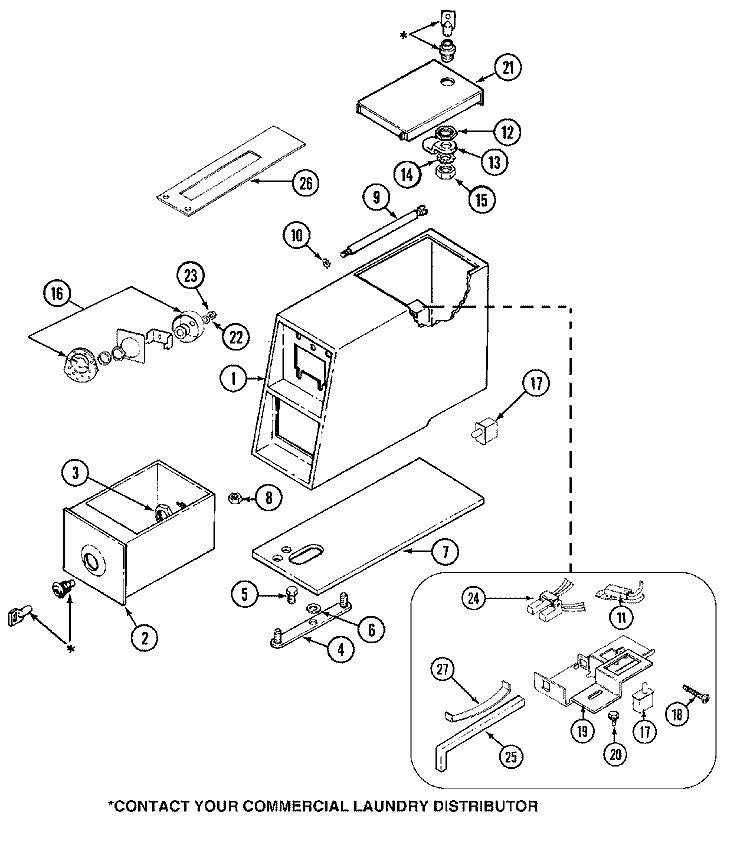 CONTROL CENTER Diagram and Parts List for MAT10PSAGL  Maytag Washer