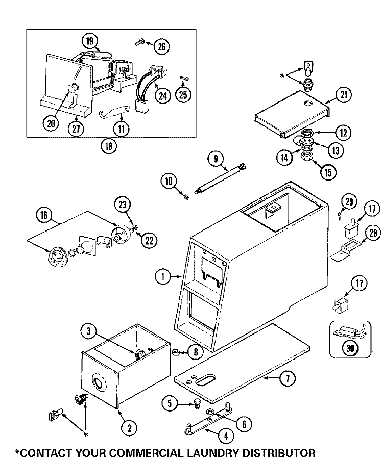 CONTROL CNTR (SERIAL SUFFIX KB & AFTER) Diagram and Parts List for MAT11PDABW  Maytag Washer