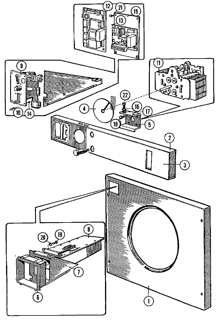 TIMER & COIN ASSEMBLY (SERIES 10) Diagram and Parts List for MFR18PCAAS  Maytag Washer