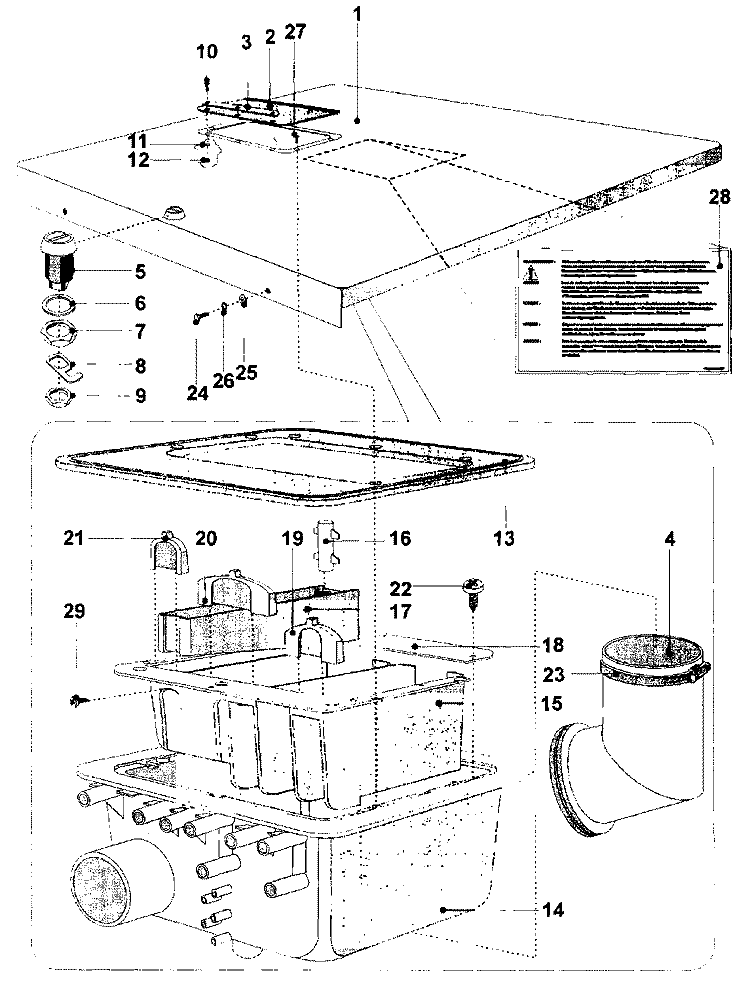 SOAP BOX & TOP COVER ASSY. (SERIES 11) Diagram and Parts List for MFR18PCAAS  Maytag Washer