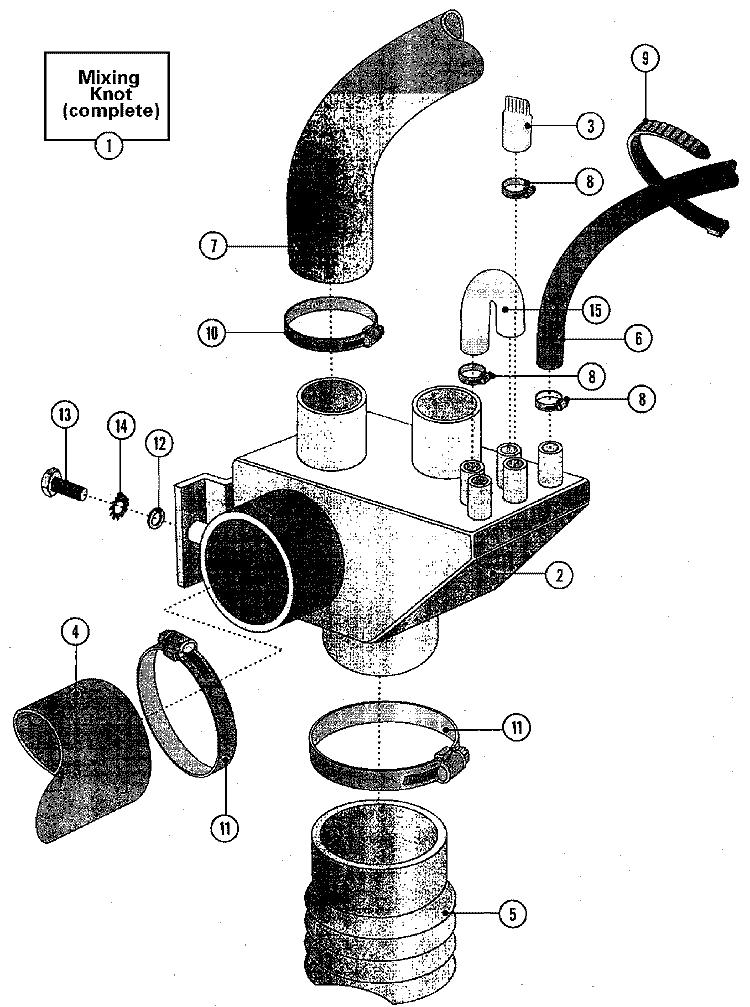 FILLING SYSTEM Diagram and Parts List for MFS75PNAVS  Maytag Washer