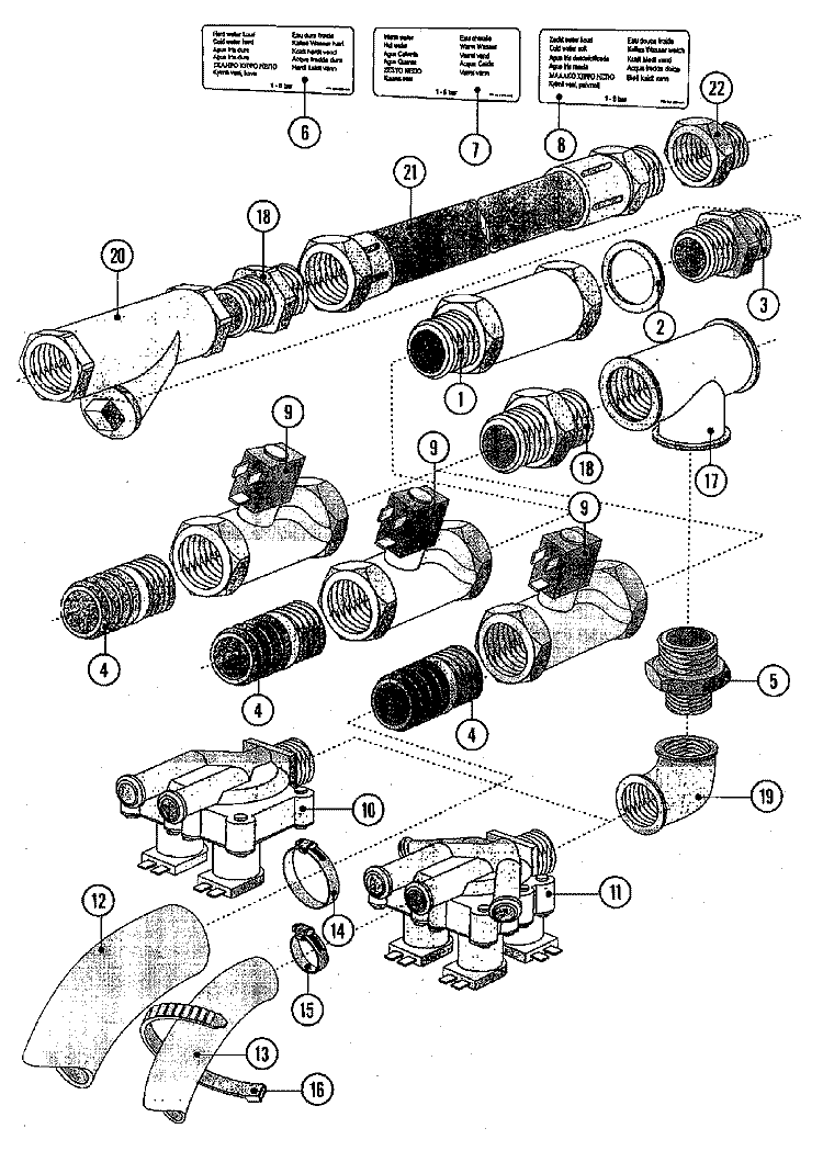 VALVES Diagram and Parts List for MFS75PNAVS  Maytag Washer