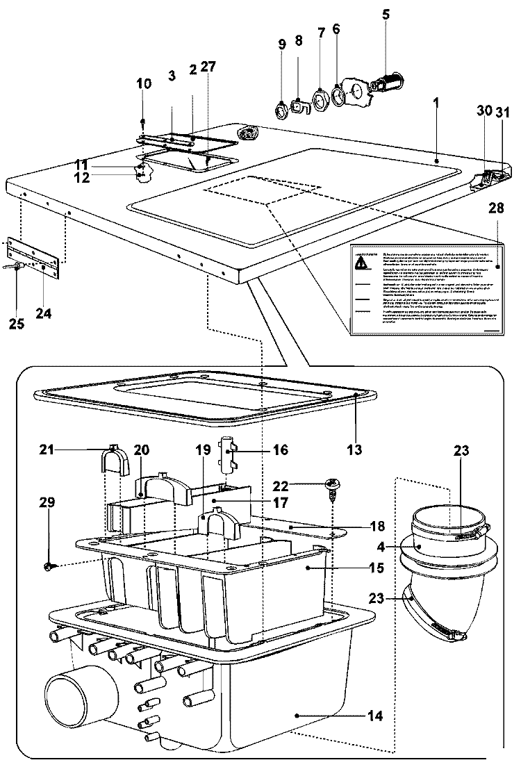 TOP COVER / SOAP HOPPER Diagram and Parts List for MFS35PNDVS  Maytag Washer