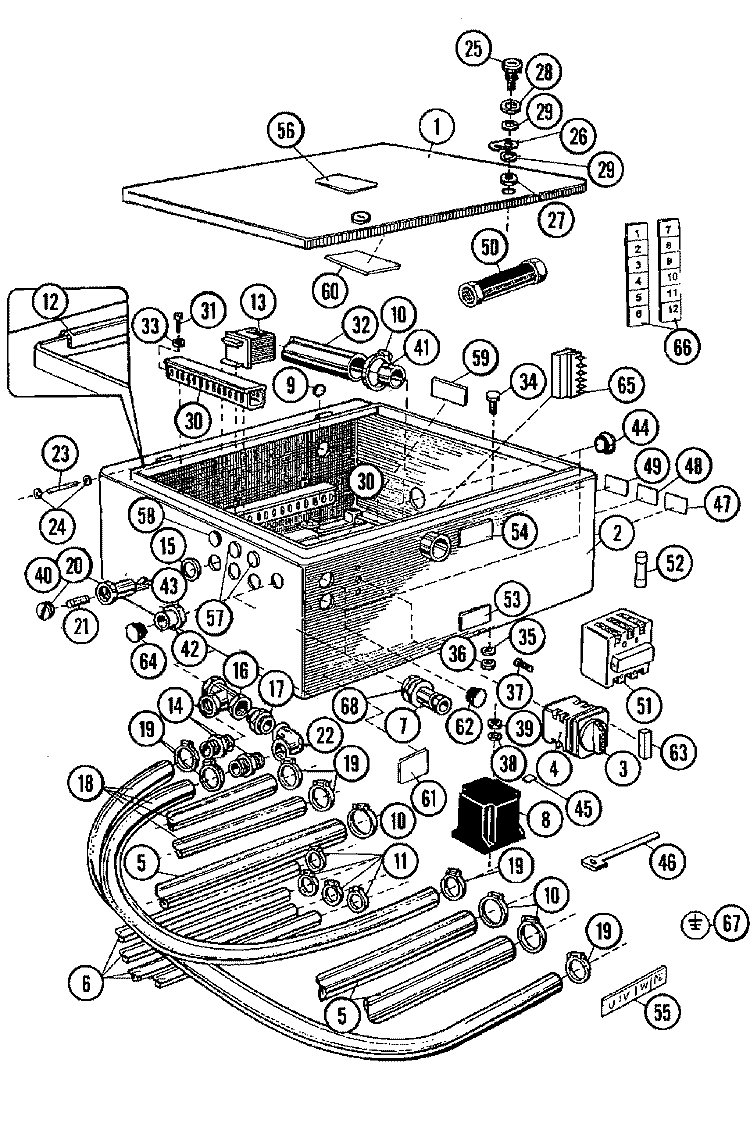 SOAP INJECTION & ACCESSORIES Diagram and Parts List for MFX95PNAVS  Maytag Washer