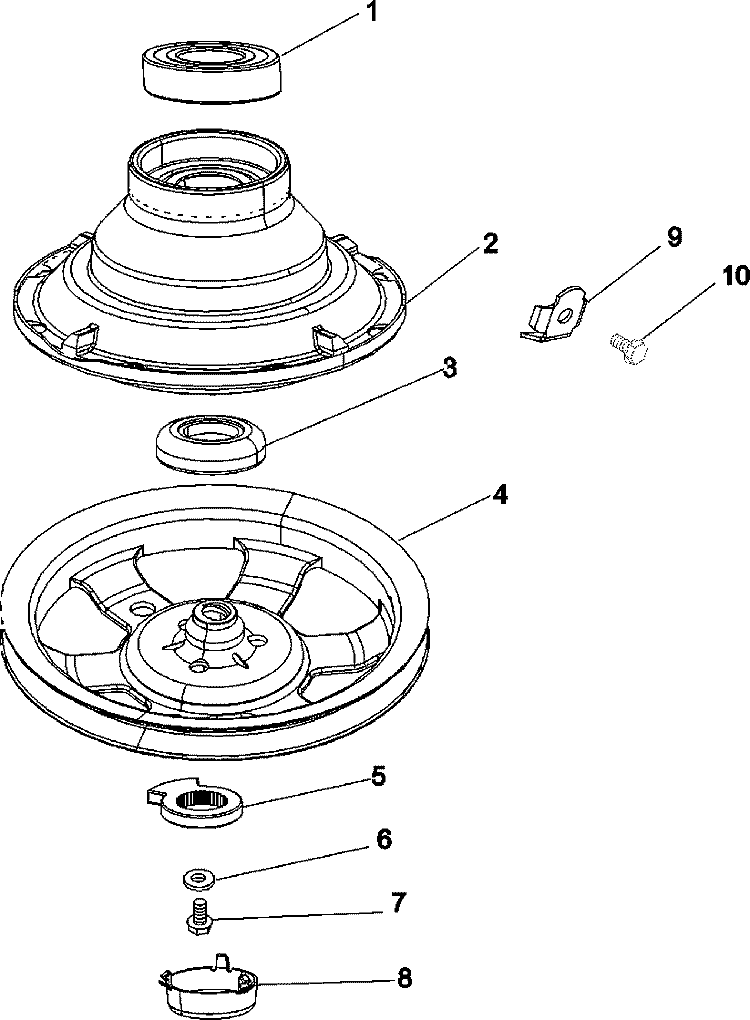 CLUTCH & BRAKE Diagram and Parts List for MAT12PDDAW  Maytag Washer