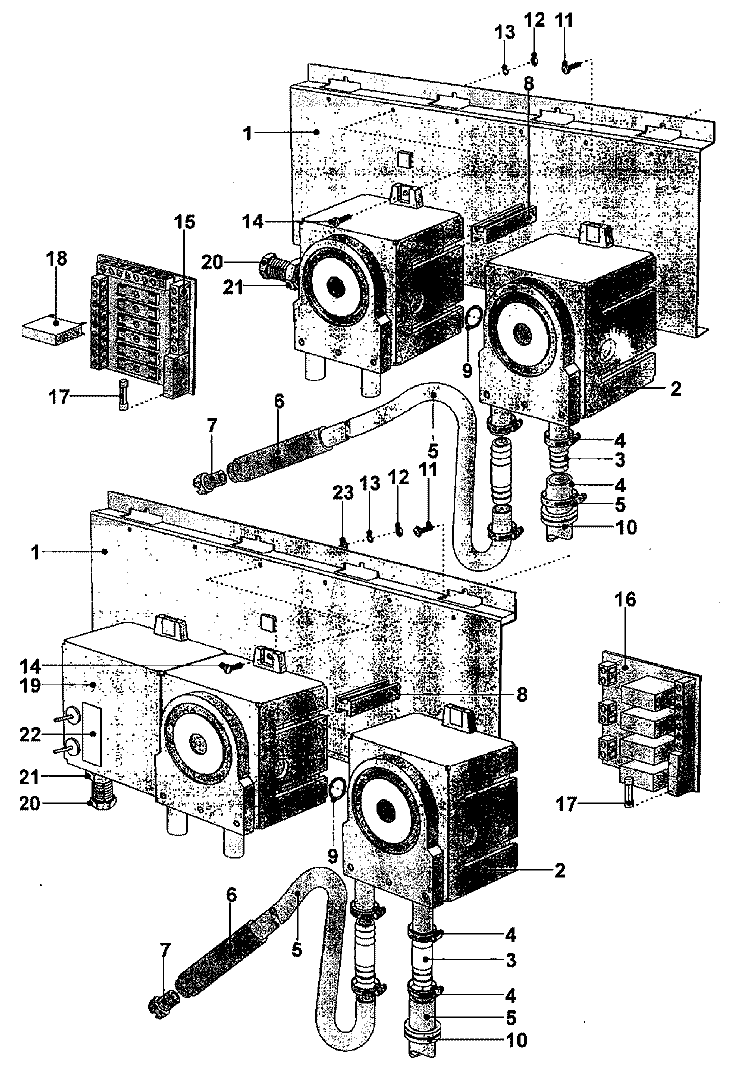 PUMP BOARD Diagram and Parts List for MFS100PAVS  Maytag Washer
