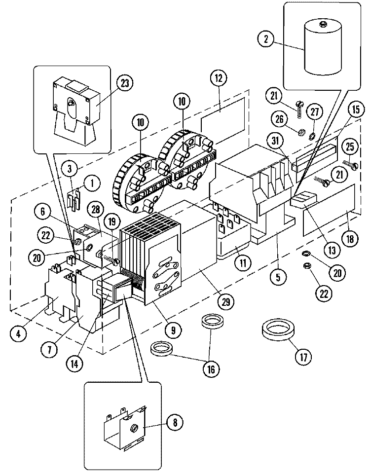 MAIN CONTROL (SERIES 11) Diagram and Parts List for MFR18PCAAS  Maytag Washer