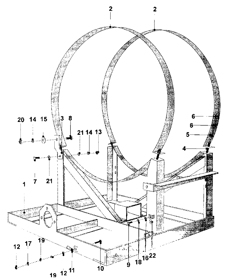 BASE FRAME (SERIES 11) Diagram and Parts List for MFR18PCAAS  Maytag Washer
