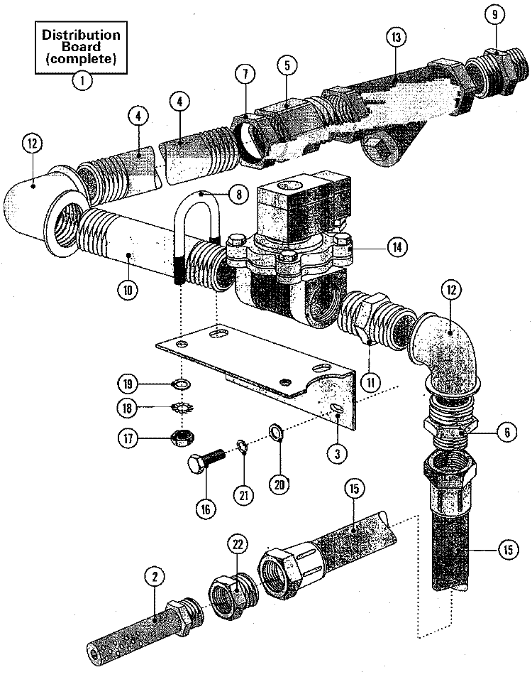 STEAM SUPPLY Diagram and Parts List for MFS75PNAVS  Maytag Washer