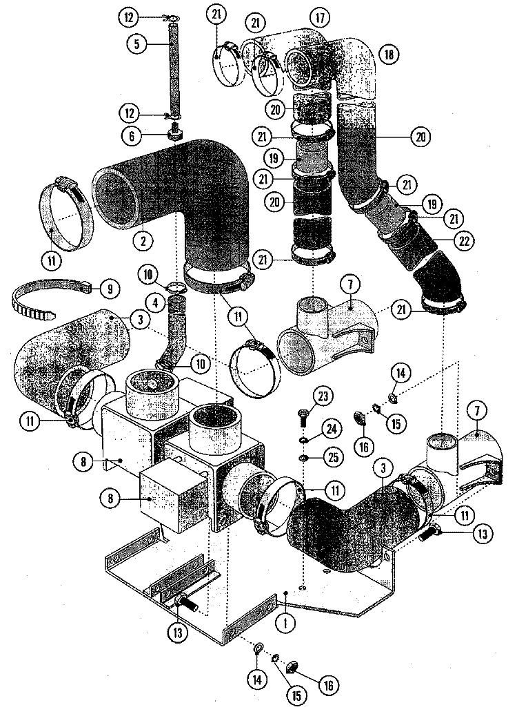 DRAIN SUPPLY Diagram and Parts List for MFS75PNAVS  Maytag Washer