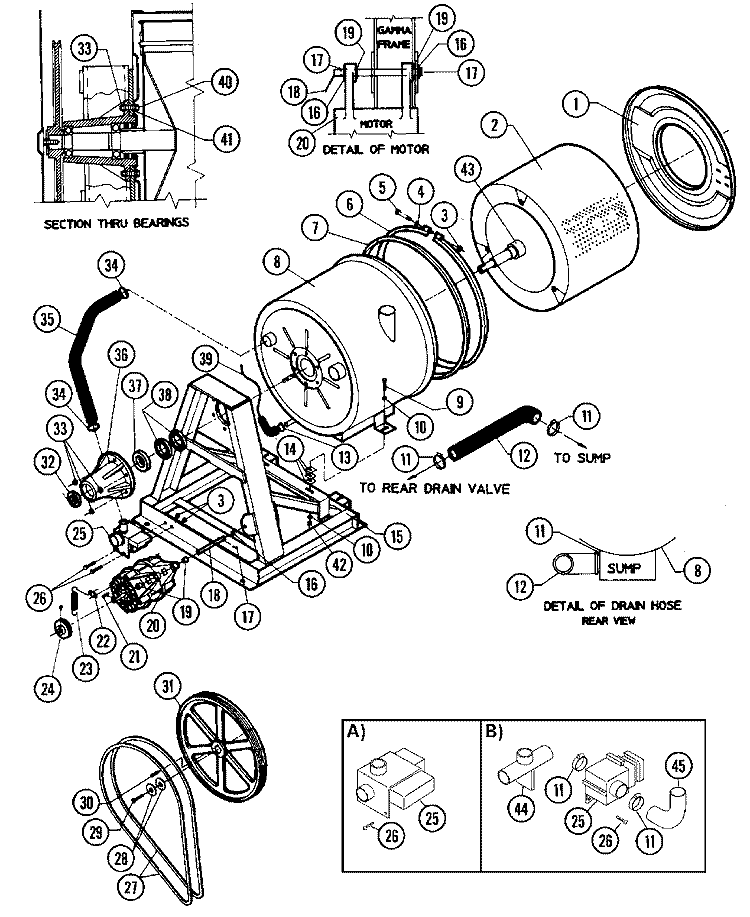 SUB ASSEMBLY (MC2 / MN2) Diagram and Parts List for MAF50MC2  Maytag Washer