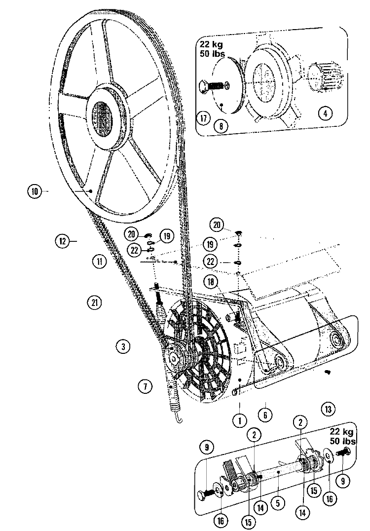MOTOR & BASKET PULLEY (SERIES 11) Diagram and Parts List for MFR50MCAVS  Maytag Washer