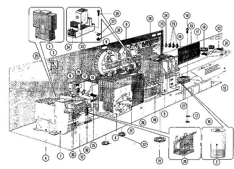 ELECTRICAL COMPONENTS Diagram and Parts List for MFR50PDAVS  Maytag Washer