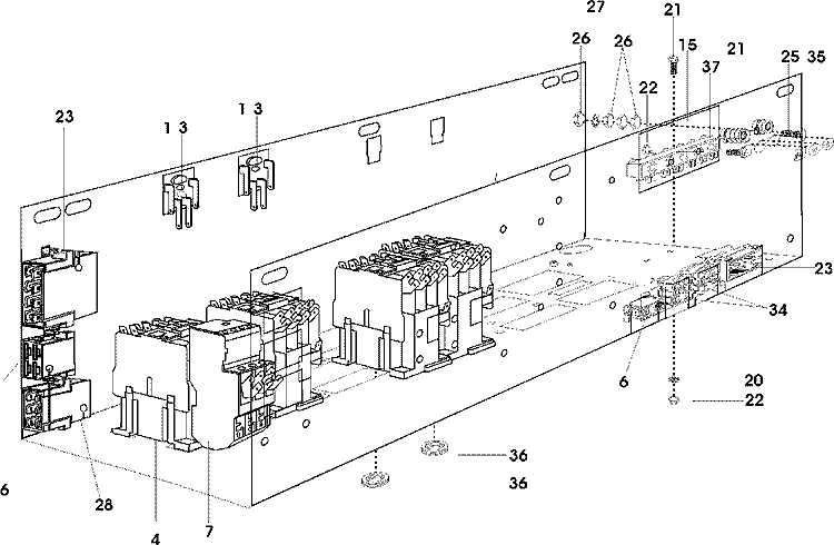 INTERNAL CONTROLS Diagram and Parts List for MFS35PNDVS  Maytag Washer