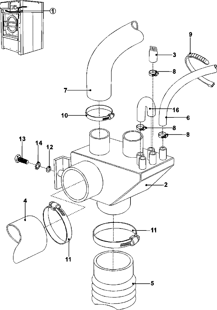 MIXING VALVE Diagram and Parts List for MFS80PNDVS  Maytag Washer