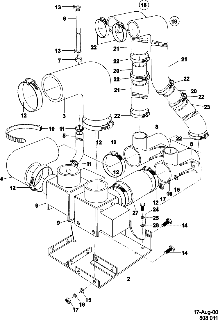 DRAIN SYSTEM 100 - 125LB Diagram and Parts List for MFS100PFVS  Maytag Washer