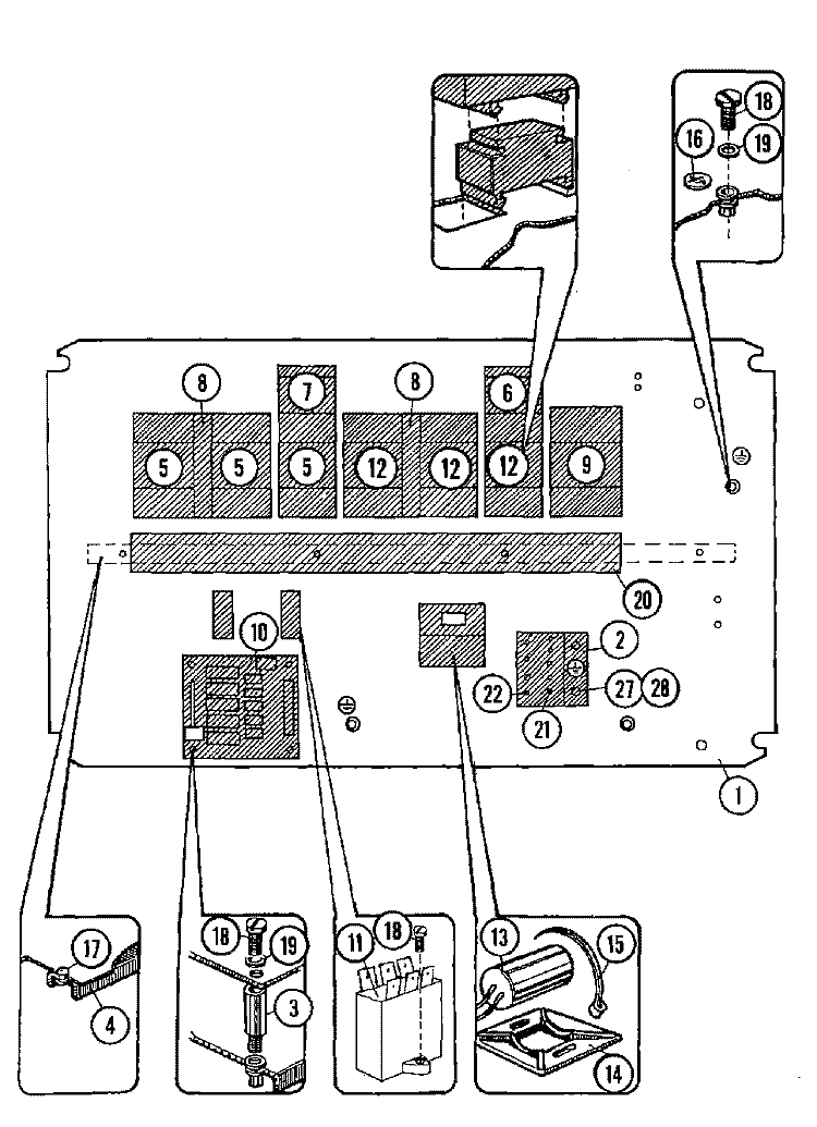 MAIN CONTROL Diagram and Parts List for MFX95PNAVS  Maytag Washer