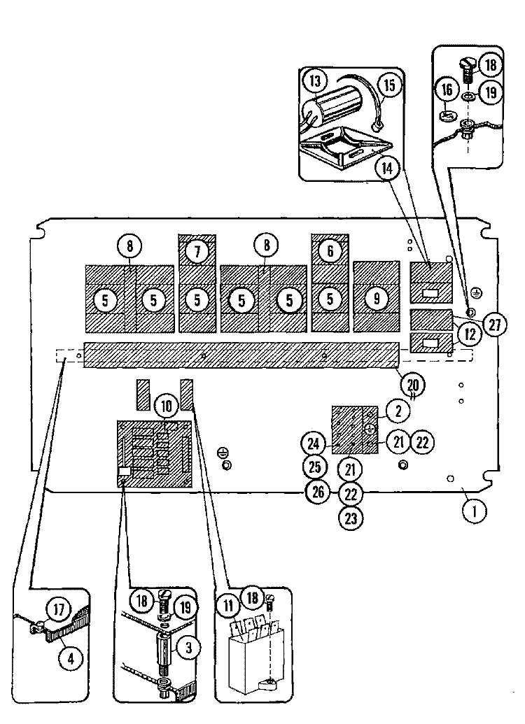 MAIN CONTROL Diagram and Parts List for MFX50PNAVS  Maytag Washer