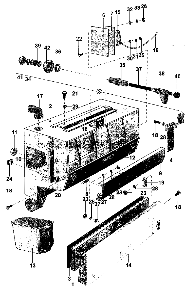SOAP HOPPER Diagram and Parts List for MFS100PAVS  Maytag Washer