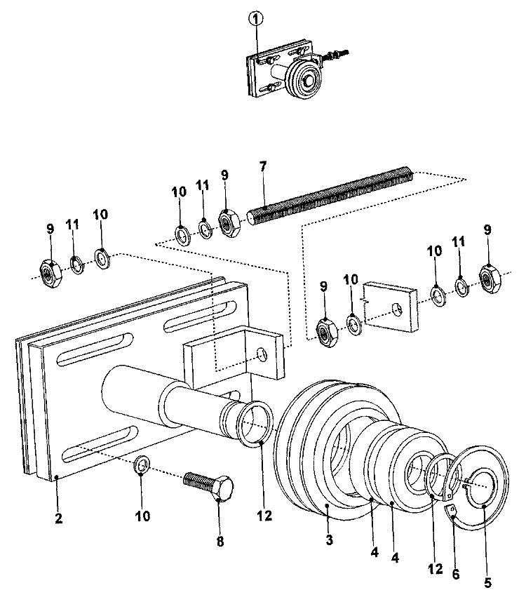 IDLER PULLEY Diagram and Parts List for MFS80PNDVS  Maytag Washer