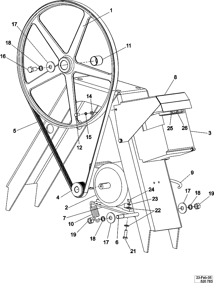 MOTOR & BASKET PULLEY Diagram and Parts List for MFR30PDCTS  Maytag Washer