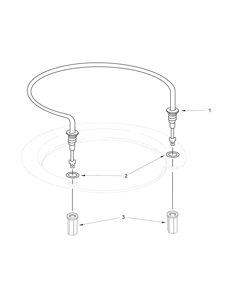 Heater Parts Diagram and Parts List for MDB7749SBM3  Maytag Dishwasher