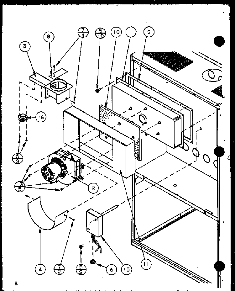 Section 10 Diagram and Parts List for GHI115A35C P6983133F Amana Heater