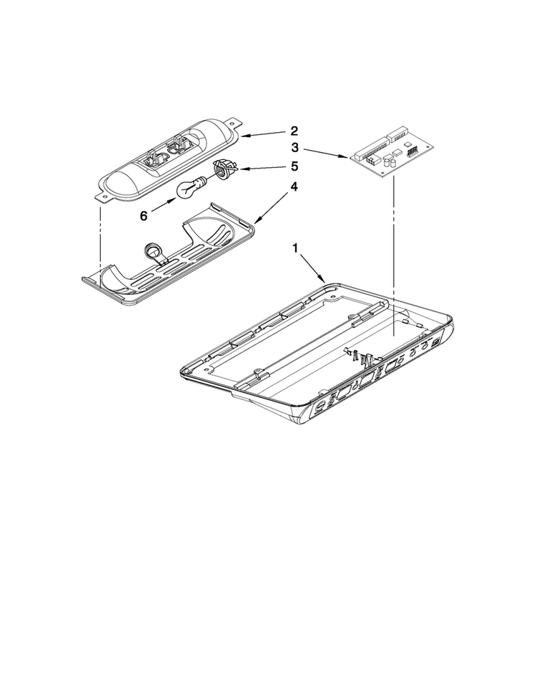 Control Parts Diagram and Parts List for JCD2595WES00  Jenn-Air Refrigerator
