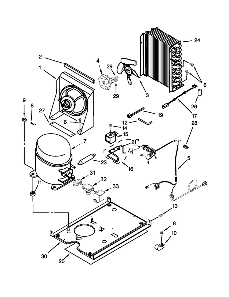 Unit Parts Diagram and Parts List for JIM158XXCX2  Jenn-Air Ice Maker