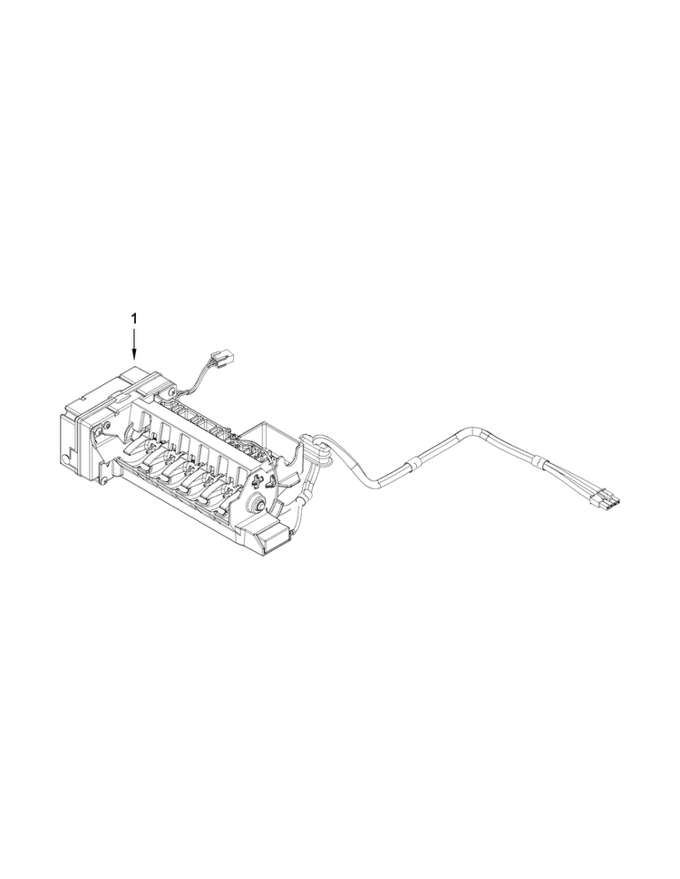Icemaker Parts Diagram and Parts List for MFT2778EEZ00  Maytag Refrigerator