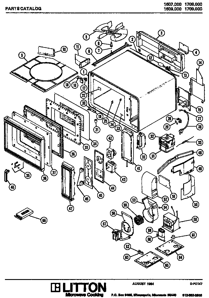 Mw Parts Diagram and Parts List for K-1560000  Amana Microwave