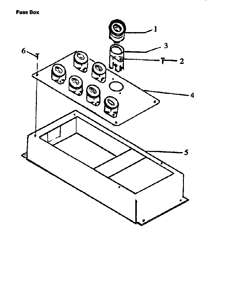 Fuse Box Diagram and Parts List for CARR630L P1142660NL Amana Range