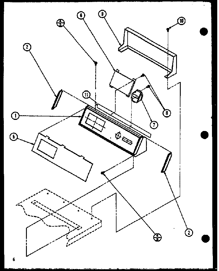 Section 5 Diagram and Parts List for LWD973W P1122803WW Amana Washer