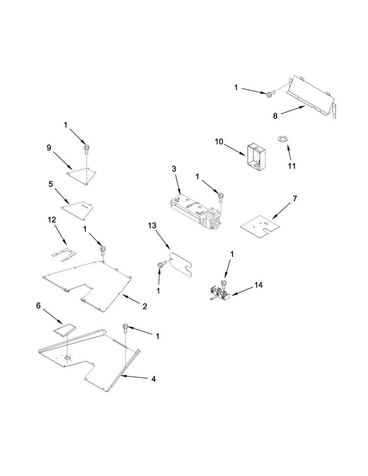 Venting Parts Diagram and Parts List for JDRP536WP02  Jenn-Air Range