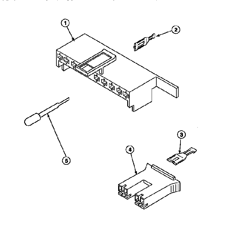 Mixing Valve And Motor Connection Blocks, Terminals Diagram and Parts List for CW8202W2-PCW8202W2B  Crosley Washer