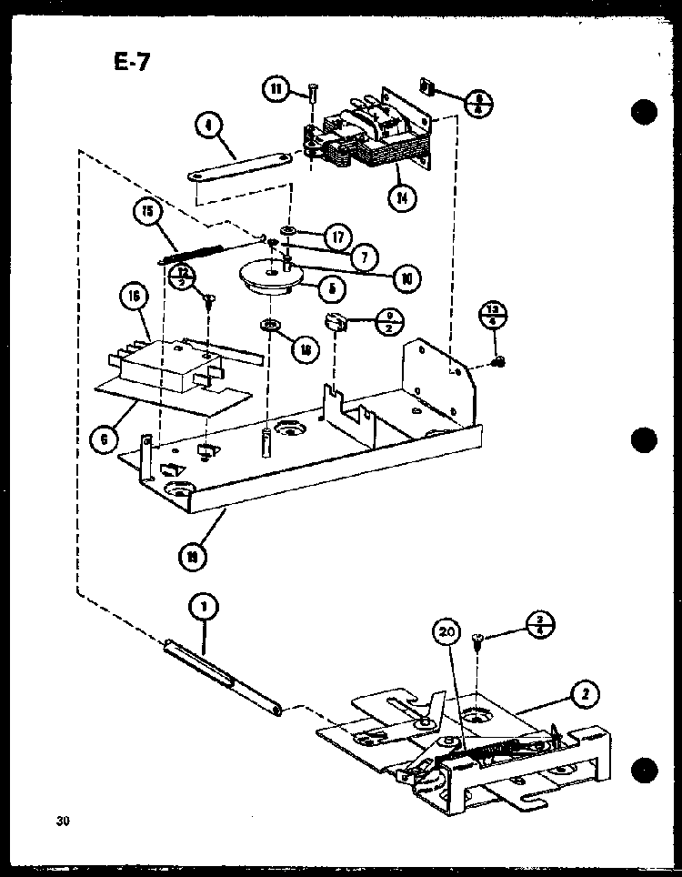Section 6 Diagram and Parts List for RCR-700-P85727-3S  Amana Range