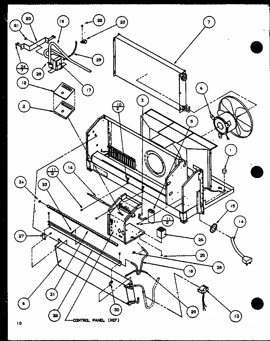 (pth15350edg/p1113204r) (pth12350edg/p1113205r) Diagram and Parts List for 230V,40KW  Amana Air Conditioner