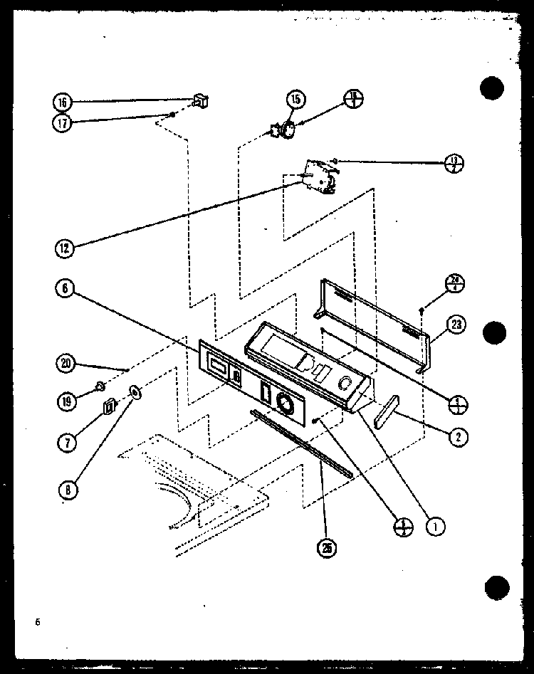 Section 5 Diagram and Parts List for LWD553 P7762116W Amana Washer