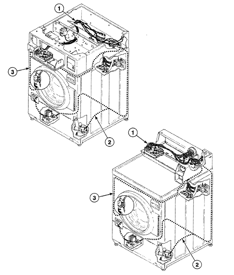 Harnesses Diagram and Parts List for SWFY71WN  Speed Queen Washer