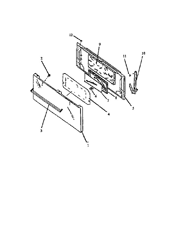 Page 4 Diagram and Parts List for EHT-312  Caloric Range
