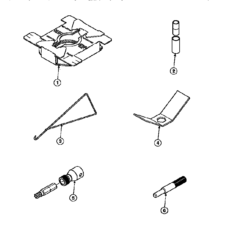 Special Tools Diagram and Parts List for CW8202W2-PCW8202W2B  Crosley Washer